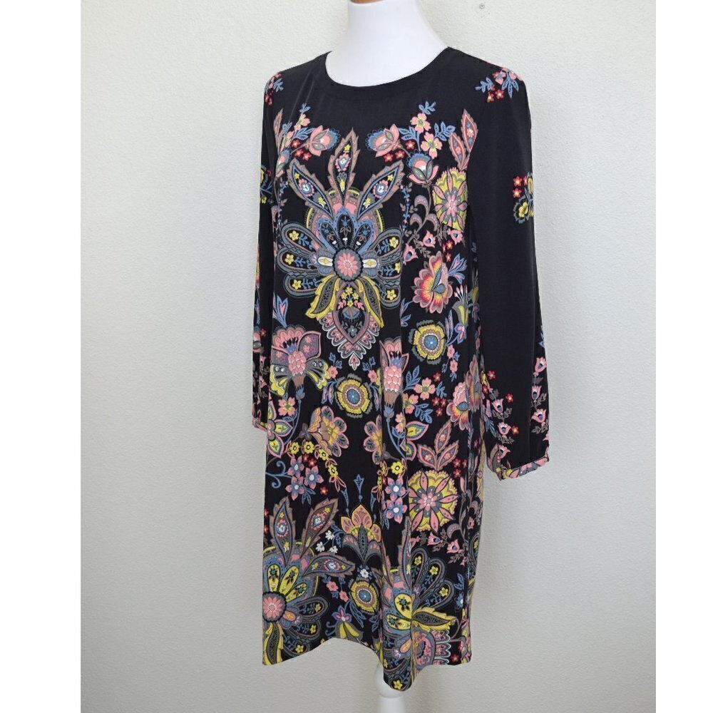 LOFT Floral Paisley Long Sleeve Dress NEW - Picture 4 of 7